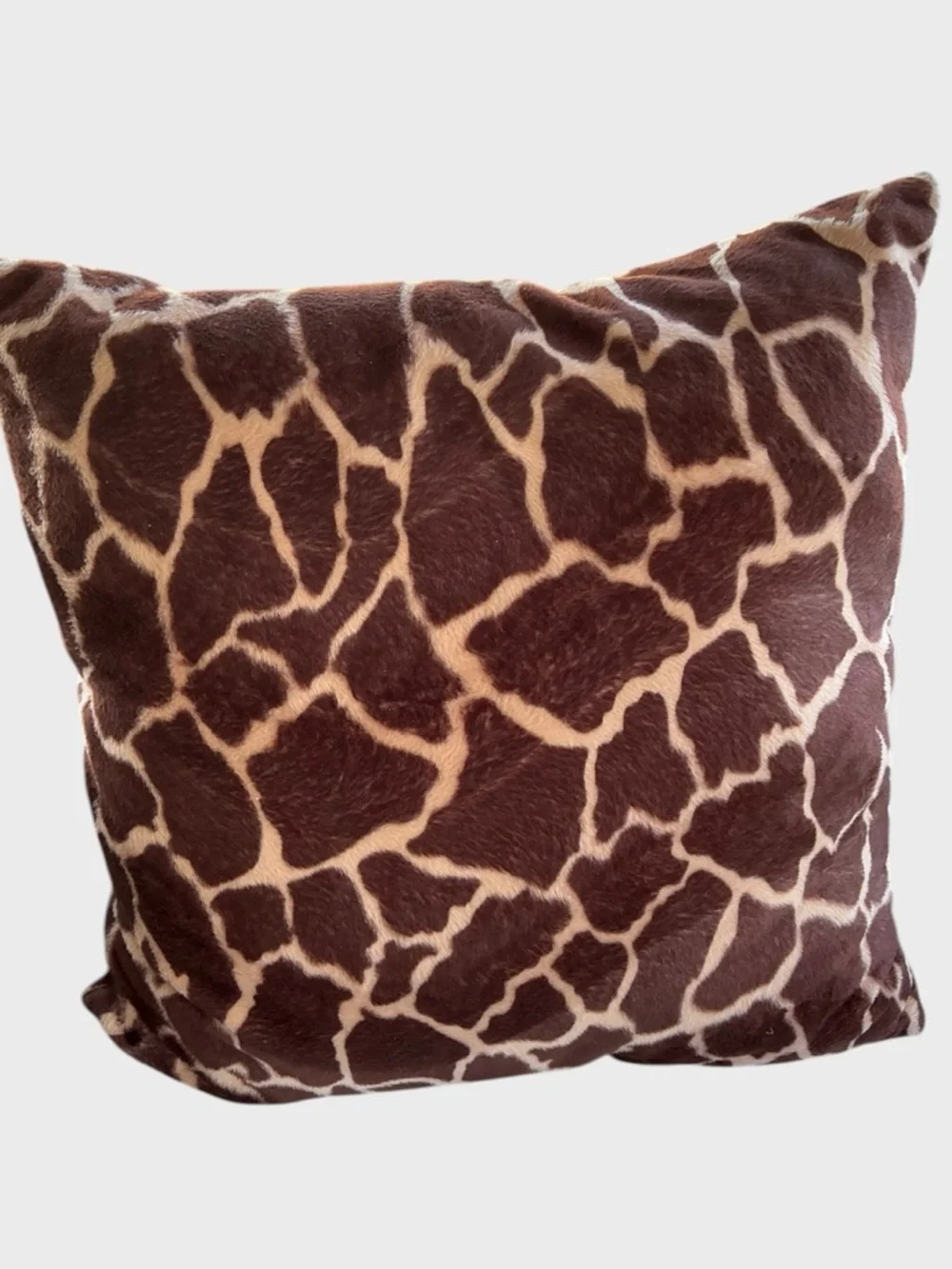 Animal Print Throw Pillows Set Leopard Giraffe 12” Decor Pair